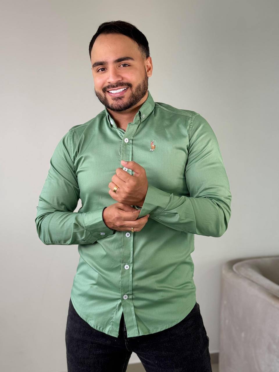 CAMISA CABALLERO MANGA LARGA