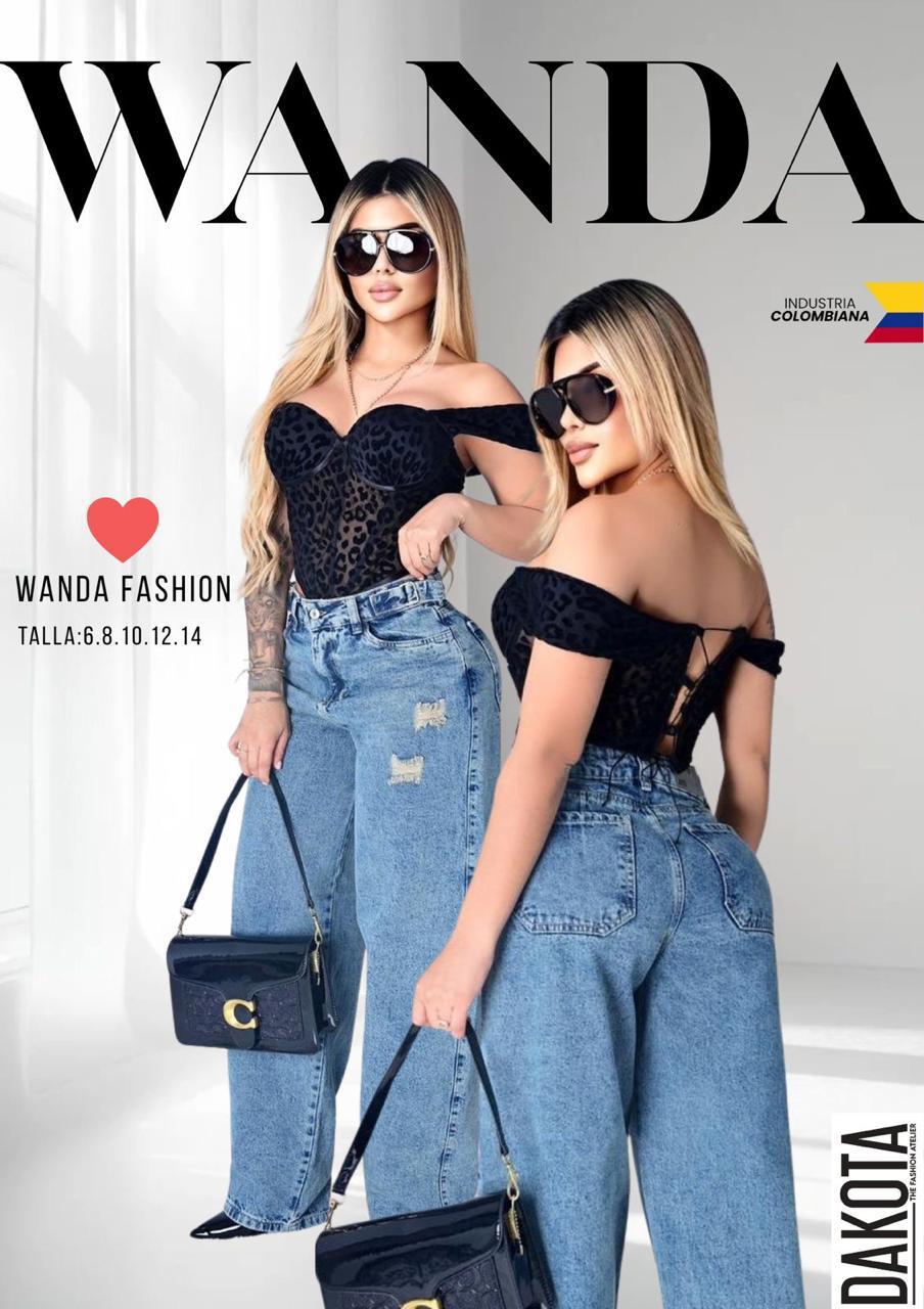 Jeans bota ancha dama